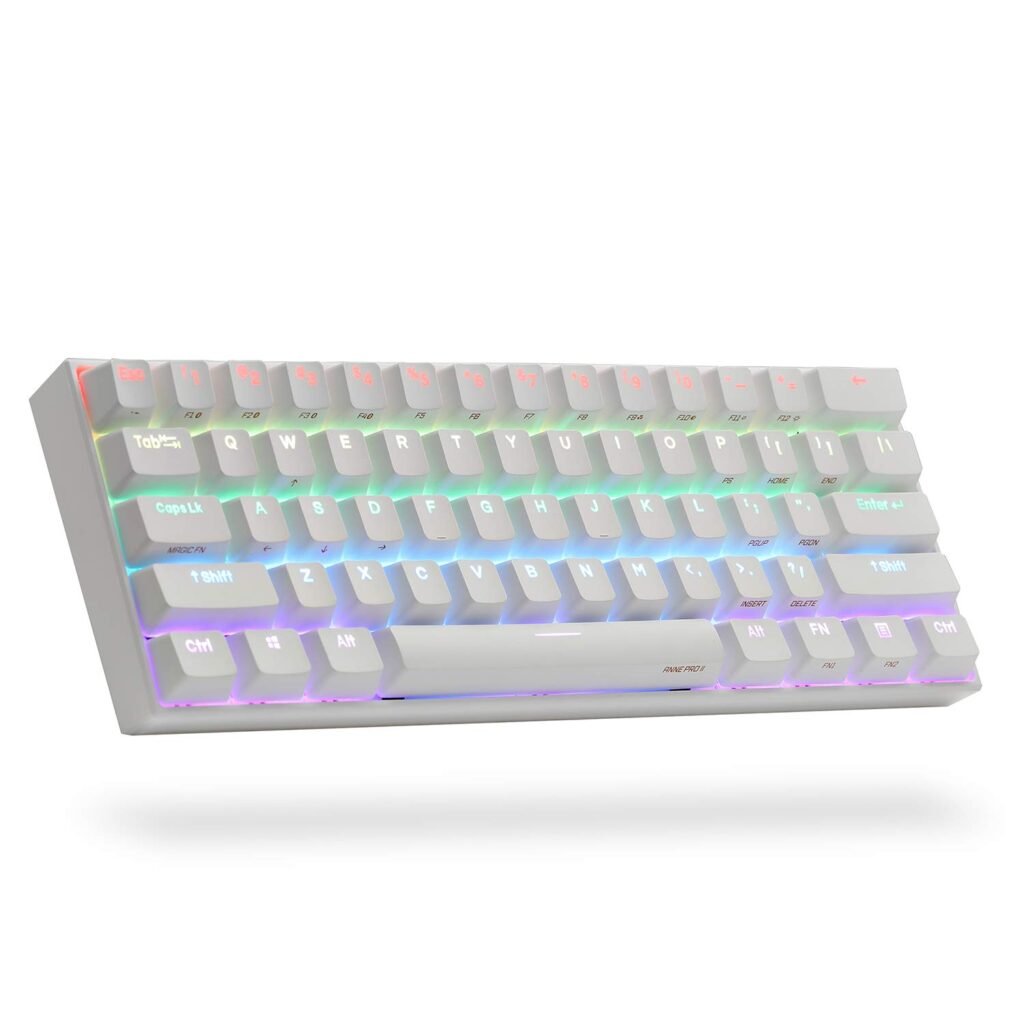 Anne Pro 2 compact 60% wireless keyboard on a minimal workspace