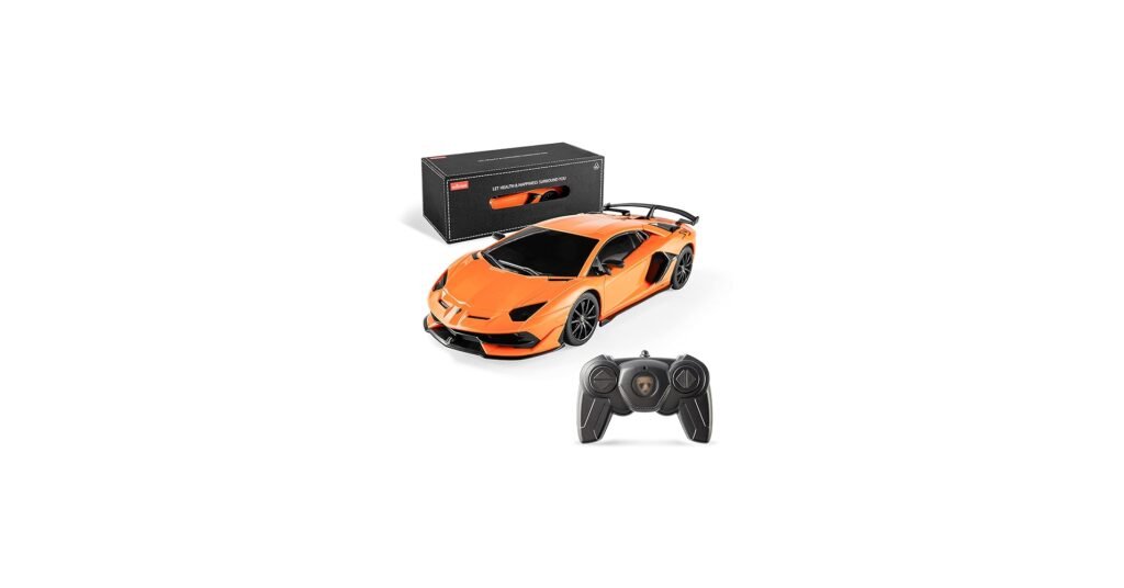BEZGAR 1/24 scale Lamborghini Aventador SVJ RC car with glossy finish