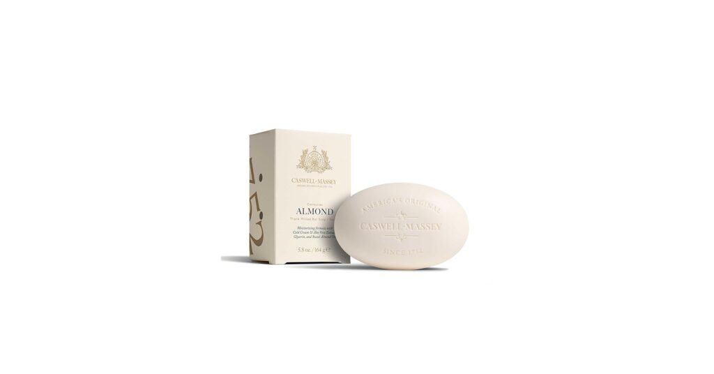 Caswell-Massey almond bar soap with creamy lather and classic fragrance