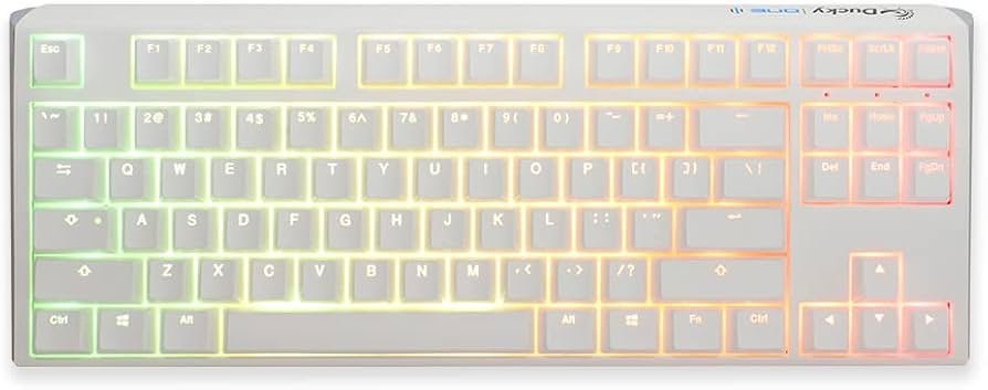 Ducky One 3 TKL mechanical keyboard with tenkeyless layout and RGB lighting