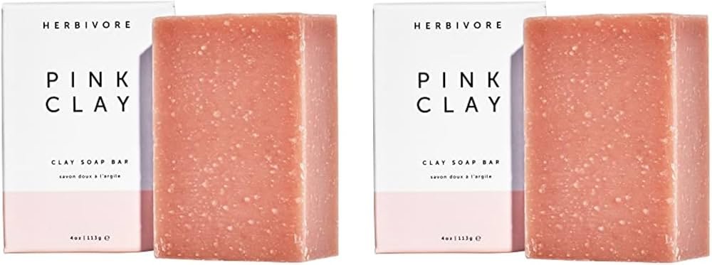 Herbivore face and body bar soap with gentle clay and soft lather