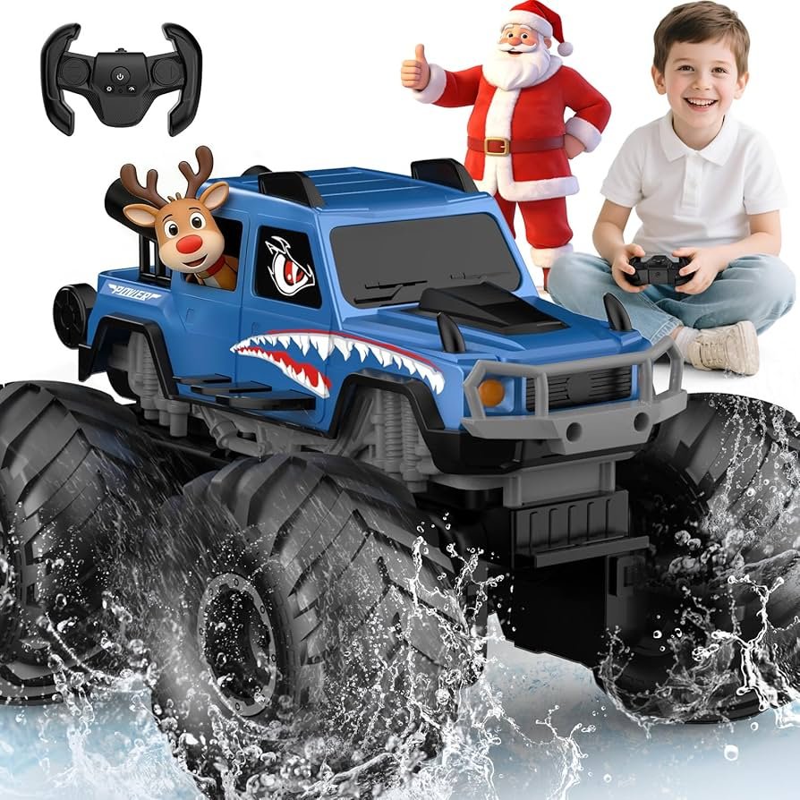 NQD 4WD stunt RC truck with large off-road tires and gesture control feature
