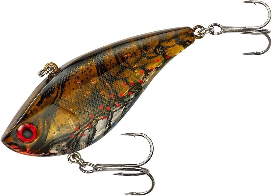 Booyah One Knocker lipless crankbait in red craw pattern with treble hooks