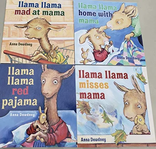 Llama Llama Red Pajama board book cover showing a small llama in red pajamas