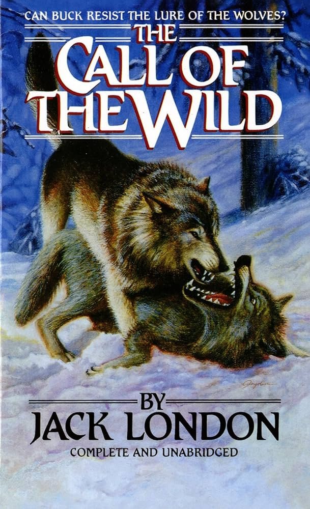 Cover of The Call of the Wild by Jack London, adventure classic edition