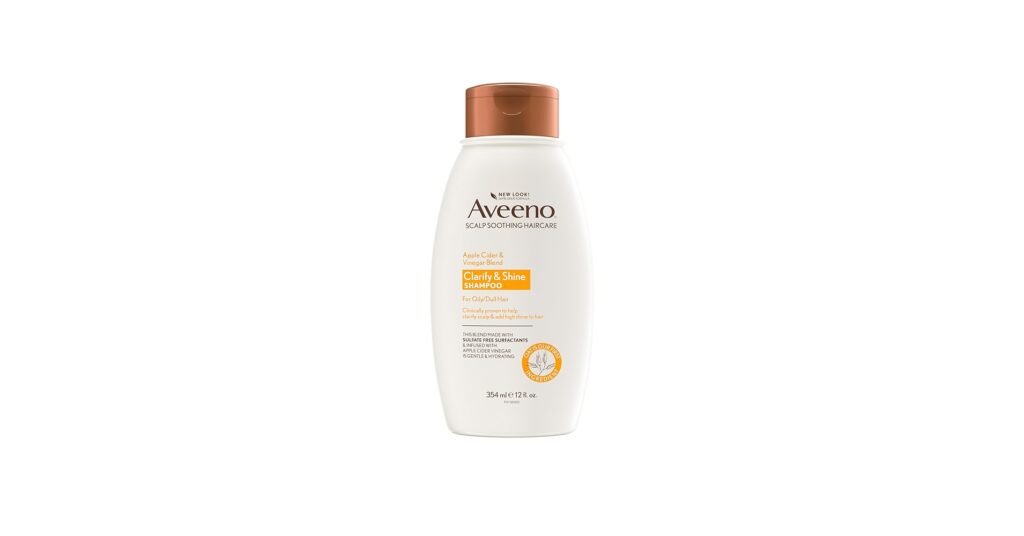 Aveeno apple cider vinegar blend shampoo for locs with soothing scalp formula for sensitive skin