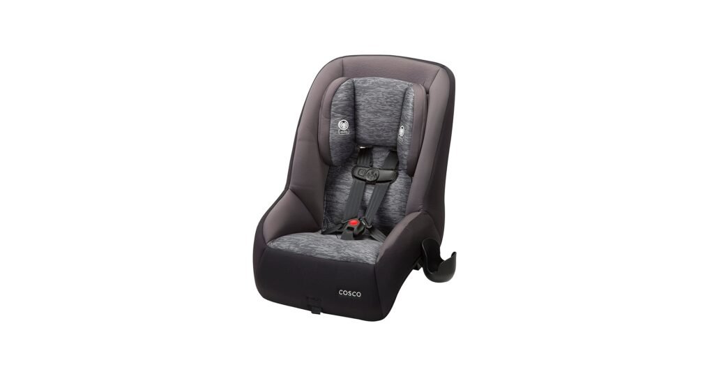Cosco MightyFit 65 DX convertible car seat with carry-friendly size for travel days