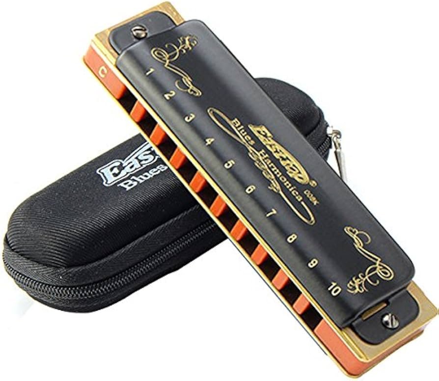 East Top T008K diatonic harmonica in key of C with stainless steel cover plates