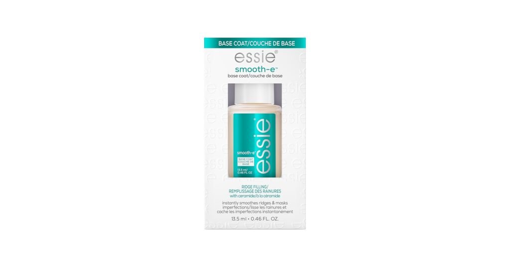 Essie Smooth-e base coat bottle designed for ridge smoothing