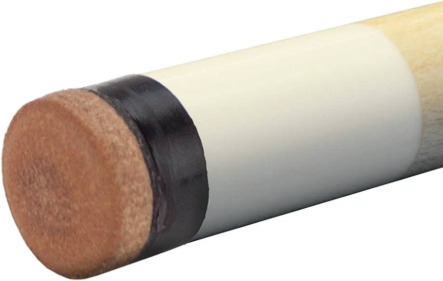 Felson brass screw-on pool cue tip attached to cue shaft