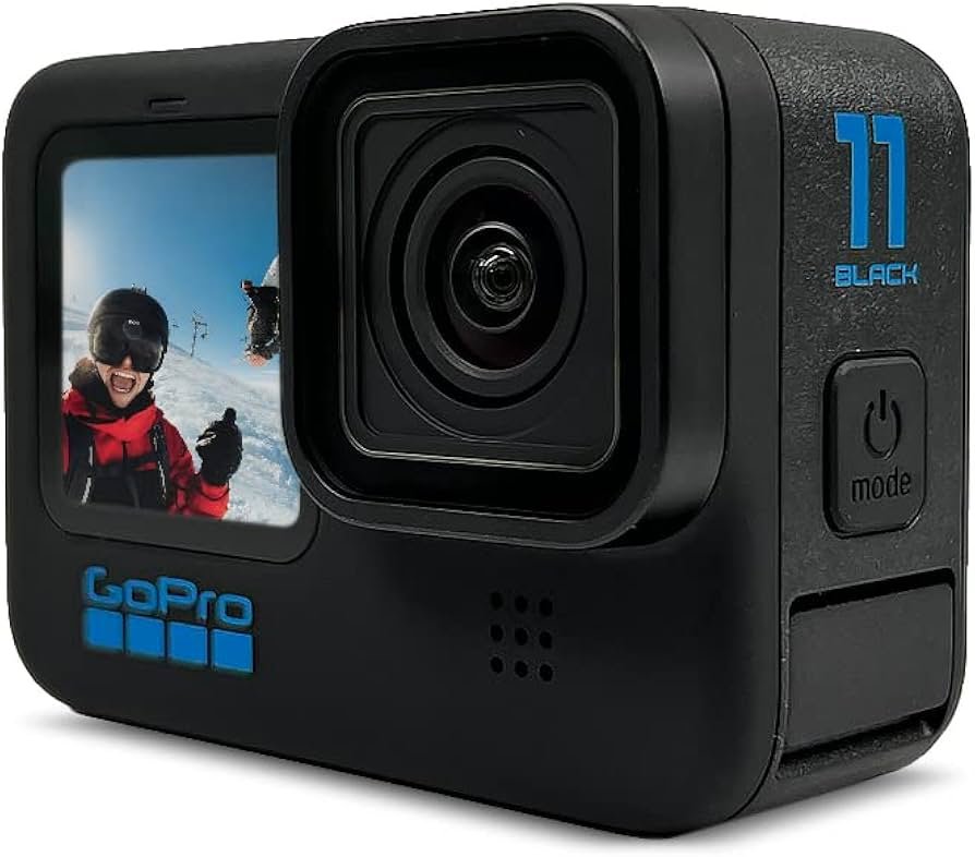 GoPro HERO11 Black with GPS tracking used for outdoor adventure filming