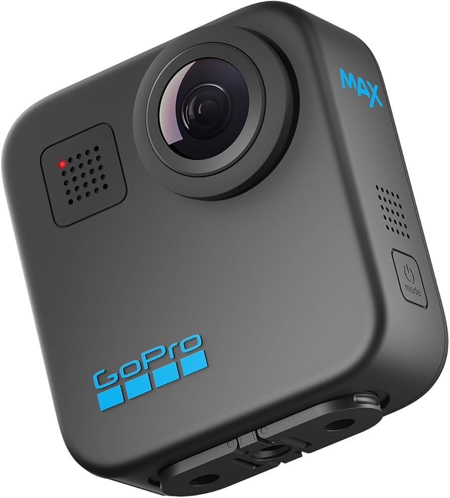 GoPro MAX 360 camera capturing immersive action footage