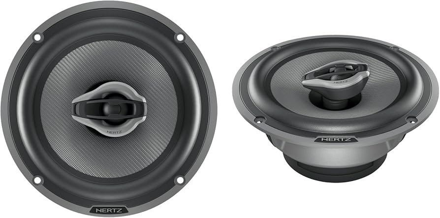 Hertz HCX 165 6.5-inch coaxia speaker with silver cone design