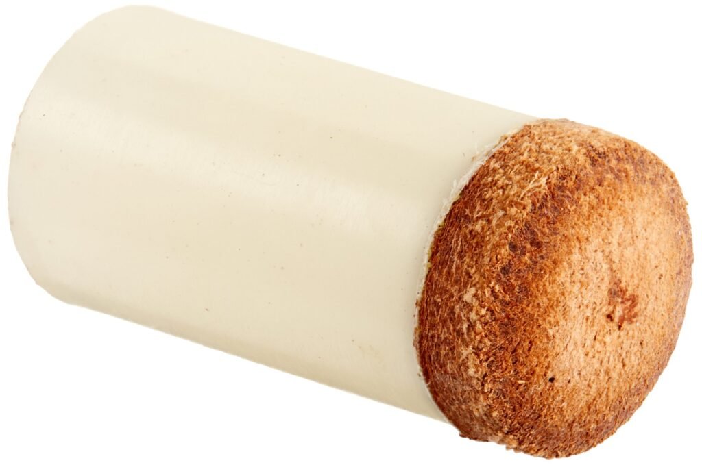 ISZY Billiards 10 layered leather pool cue tip close-up showing multi-layer construction