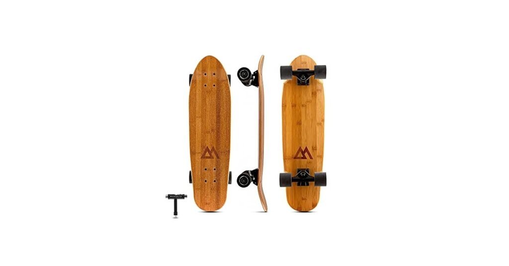 Magneto mini cruiser skateboard with 27.5 inch deck and 60mm wheels for beginner cruising