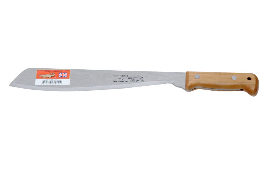 Martindale 13 inch golok machete chopping dense woody brush