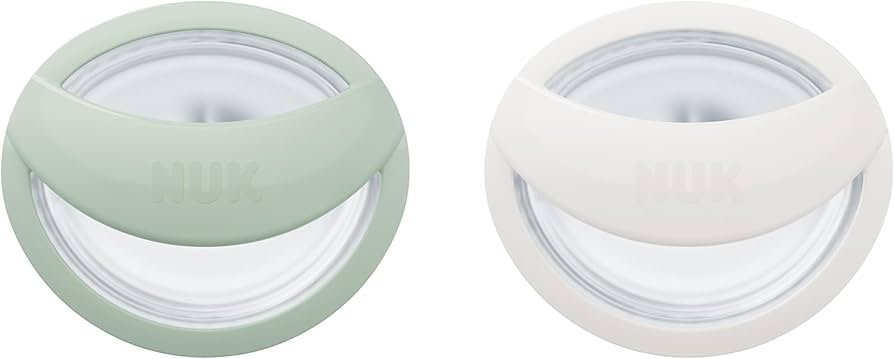 NUK Simply Natural silicone pacifier designed to mimic breastfeeding nipple shape