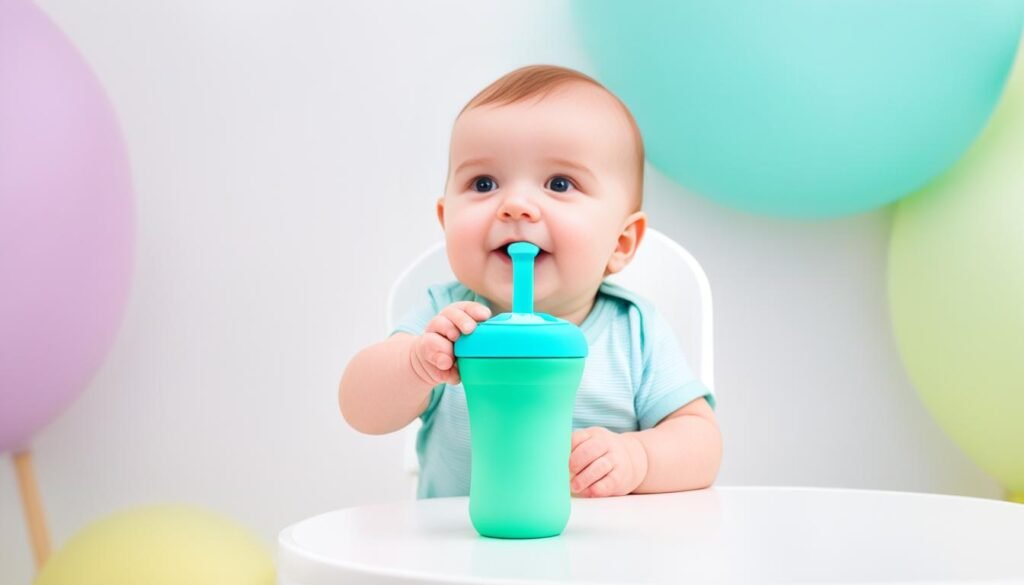 Olababy Silicone Training Cup with Straw Lid Olababy Silicone Training Cup with Straw Lid