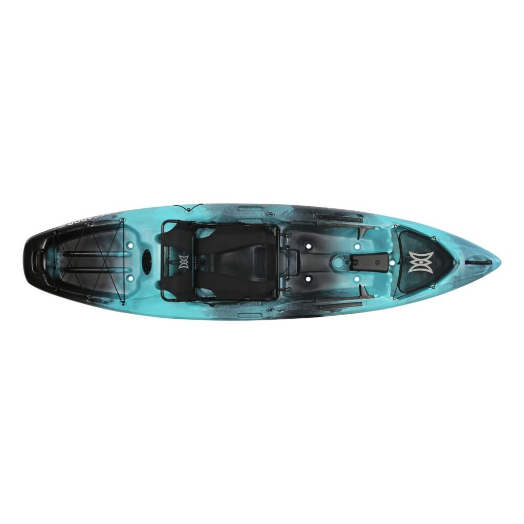 Perception Pescador Pro 10 sit-on-top kayak with open front deck area for a dog