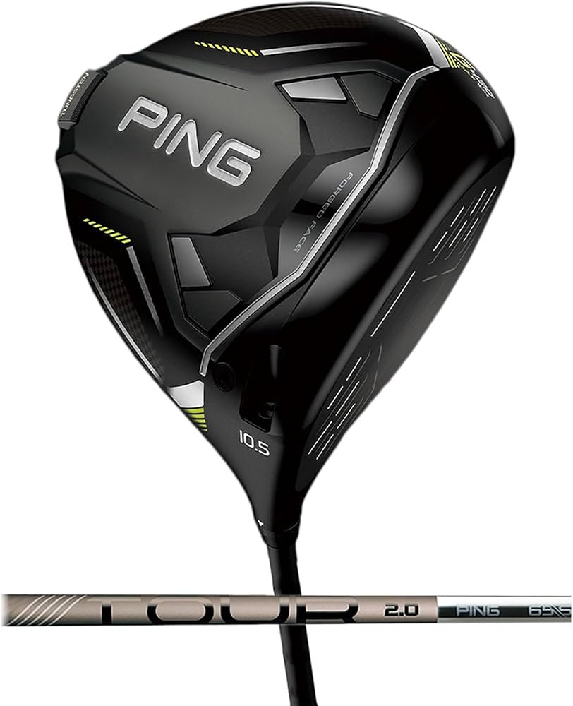 Ping G430 MAX 10K driver positioned behind golf ball on te