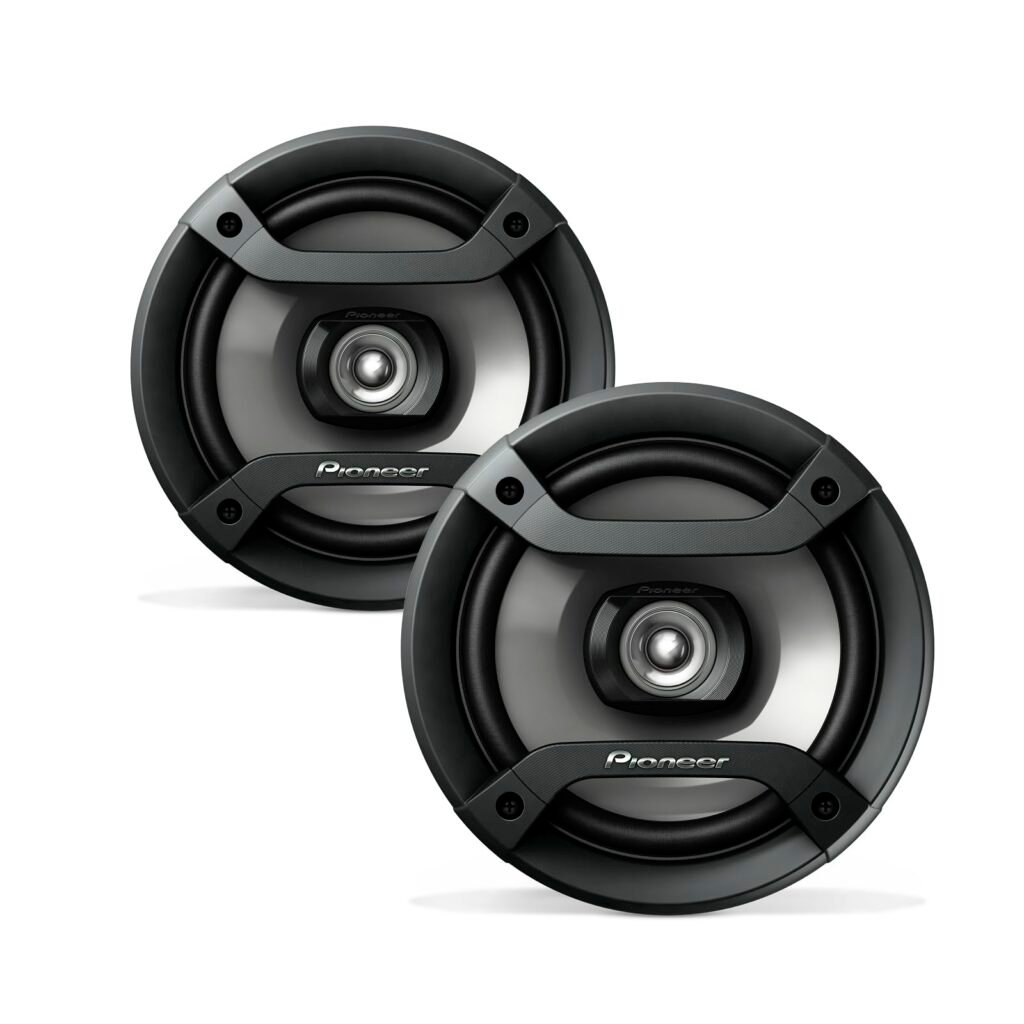Pioneer TS-F1634R 6.5-inch coaxial door speaker with black cone and integrated tweeter