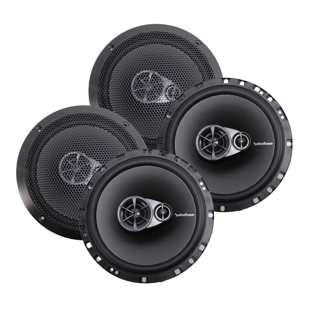 Rockford Fosgate R165X3 6.5-inch 3-way car speaker with black grille