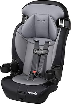 Safety 1st Grand 2-in-1 booster car seat in a sedan rear seat with harness mode set up