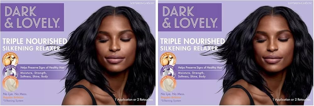 SoftSheen-Carson No-Lye Relaxer kit box with conditioner and serum included