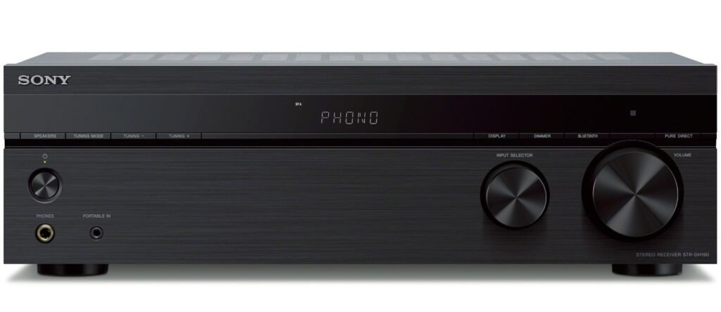 Sony STRDH190 best stereo receiver for turntables