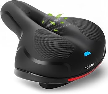 TONBUX memory foam women’s comfort bike seat with spring suspension