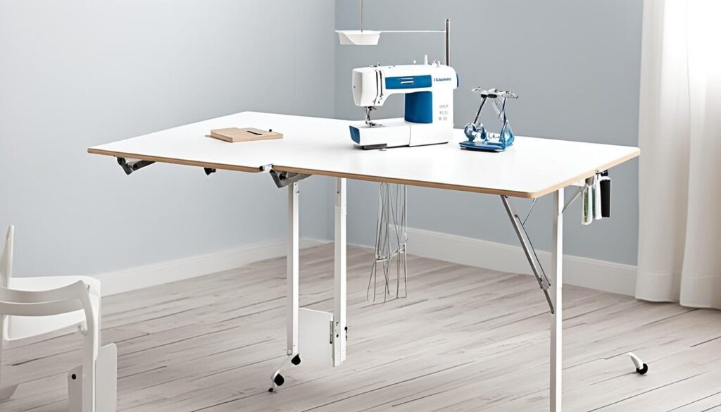 folding sewing table