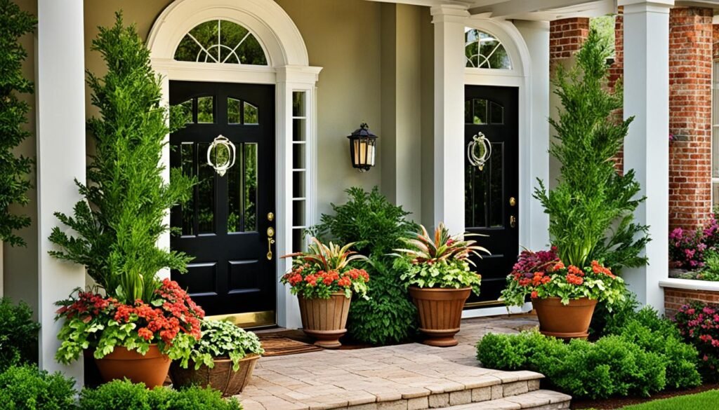 front door plants