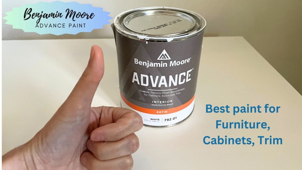 Benjamin Moore ADVANCE semi-gloss interior trim paint applied on baseboards and door frames