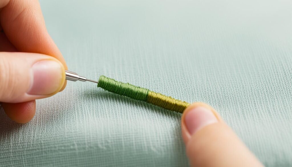Threading Embroidery Threads