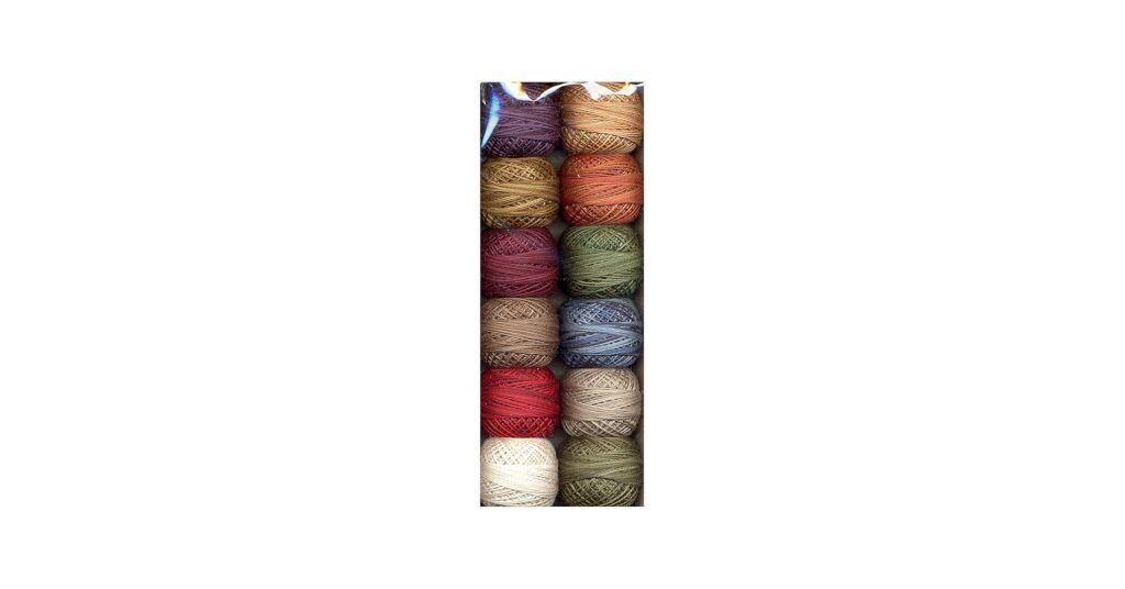 Valdani perlé cotton spools with soft color changes for floral embroidery