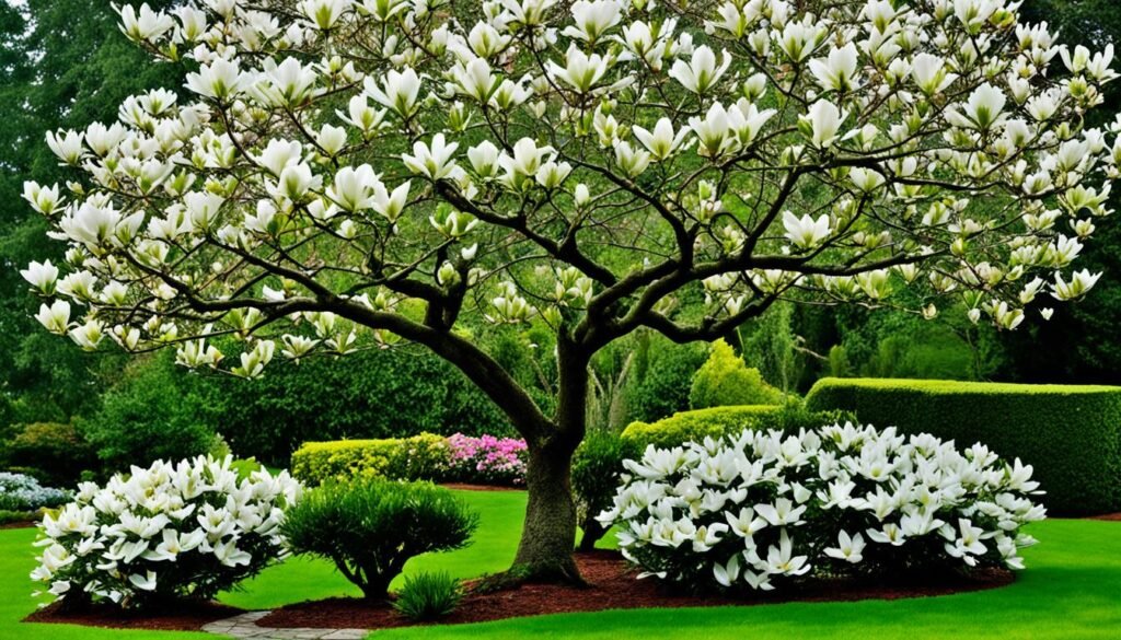 magnolia tree in front yard