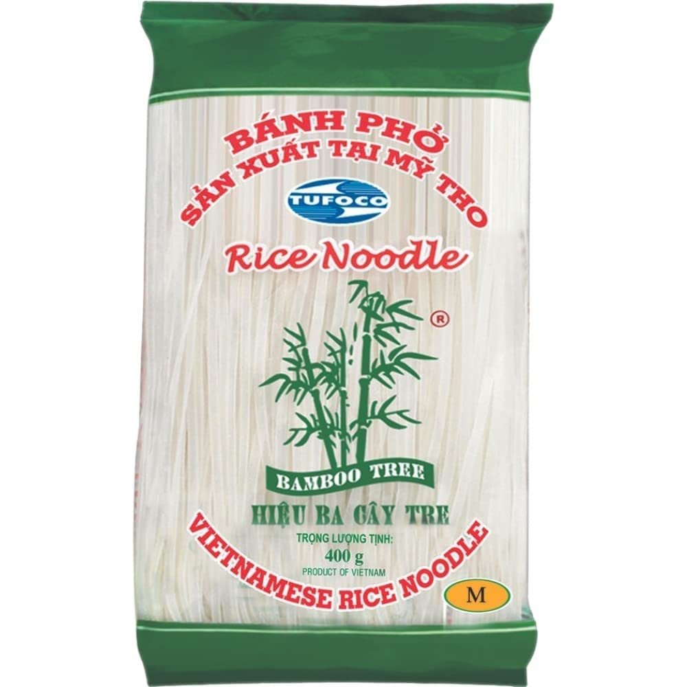 Bamboo Tree banh pho rice noodles pack with flat rice sticks