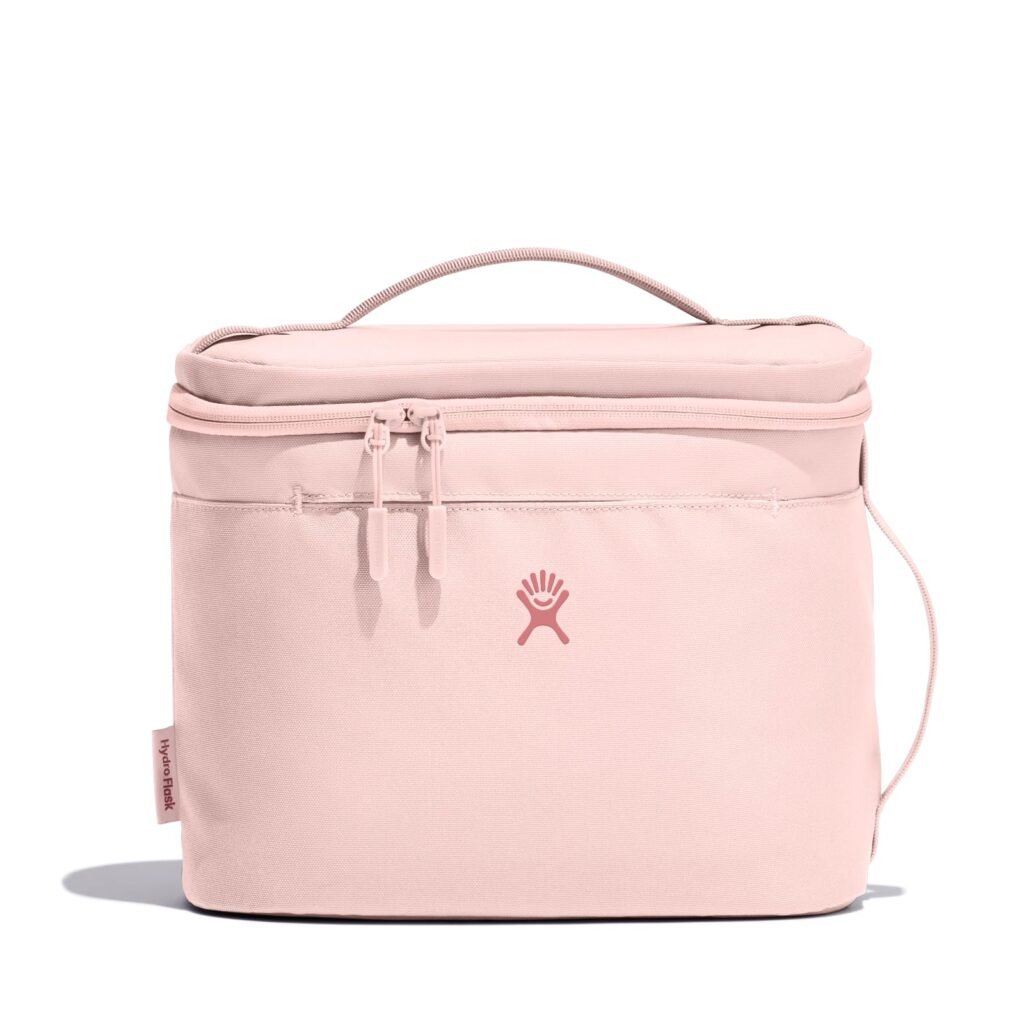 Hydro Flask 8L insulated lunch bag in black with wide zip opening