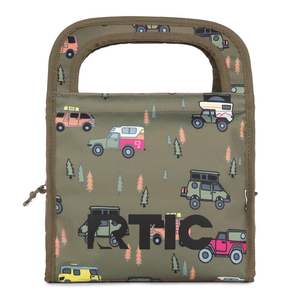 RTIC freezable insulated lunch bag with built-in gel panels and zip closure