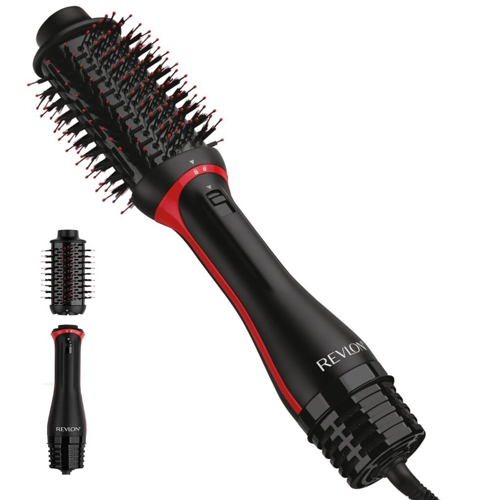 Revlon One-Step hair dryer and volumizer oval brush for fine hair blowout styling