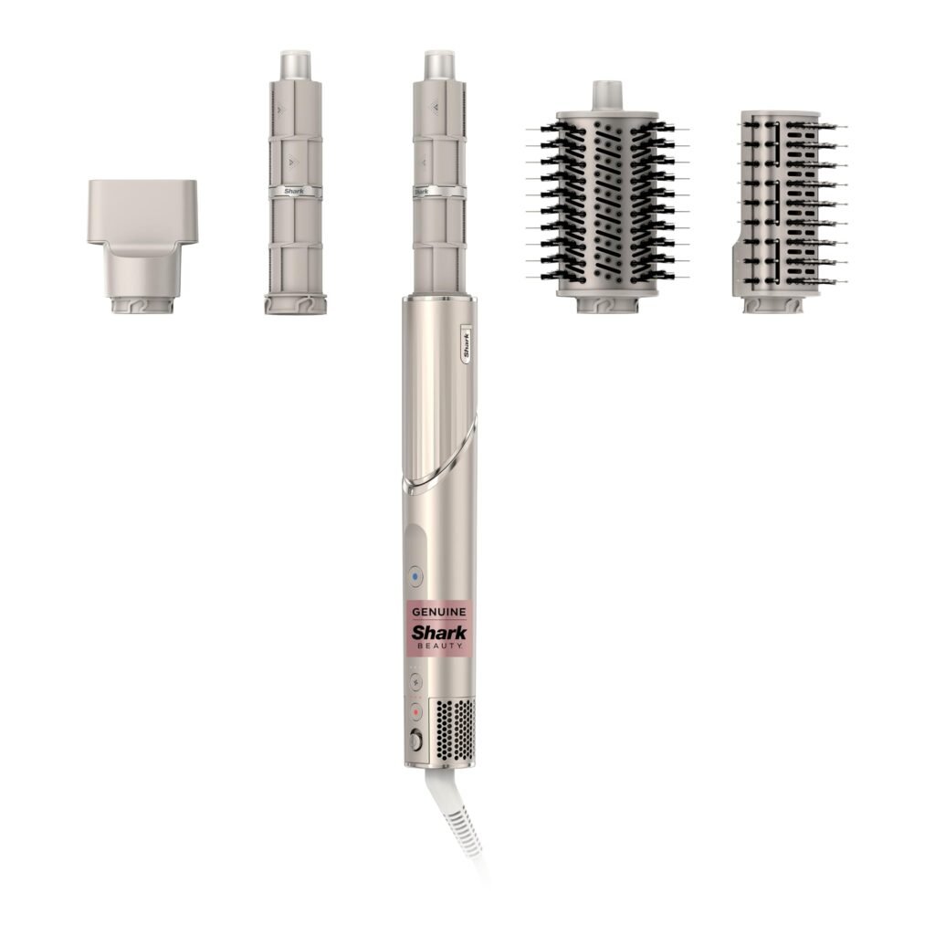 Shark FlexStyle air styling system with interchangeable attachments for fine hair volume