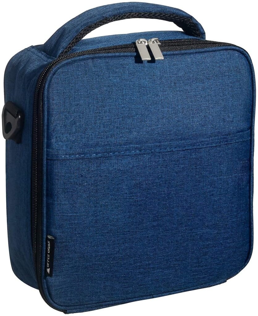 Upper Order small insulated lunch bag with zip top and compact rectangular shape