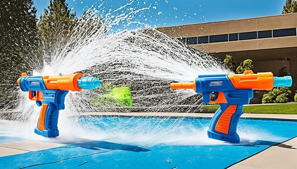high-powered water guns