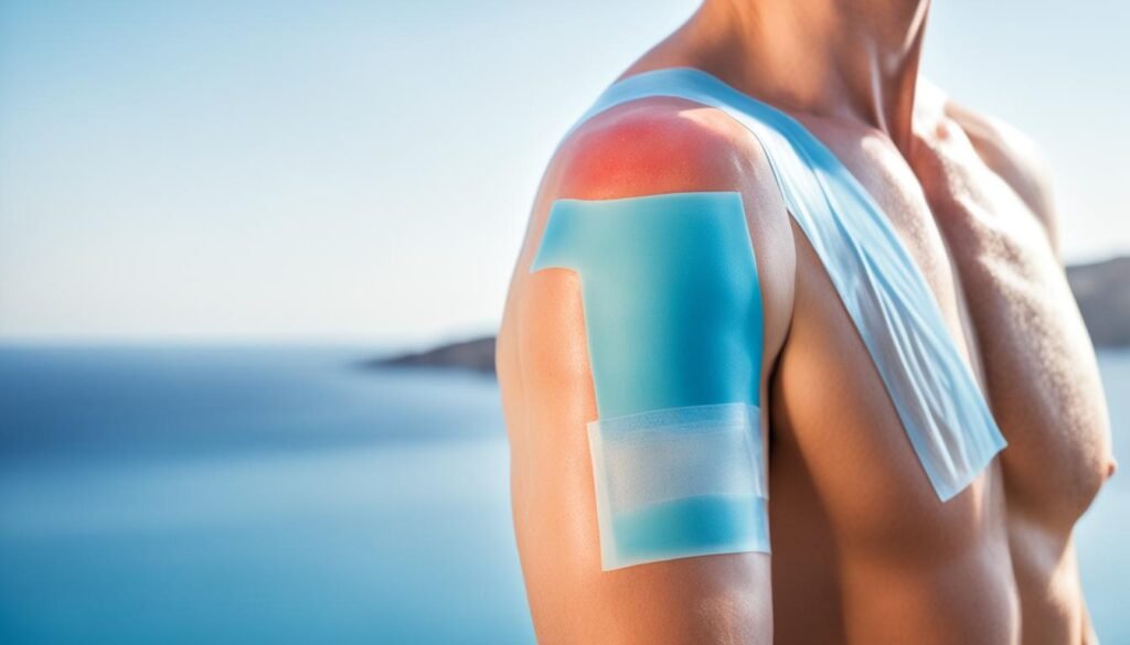 hydrocolloid bandages for sunburn