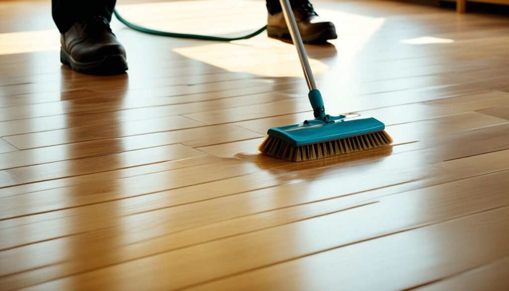 maintaining polished wood floors