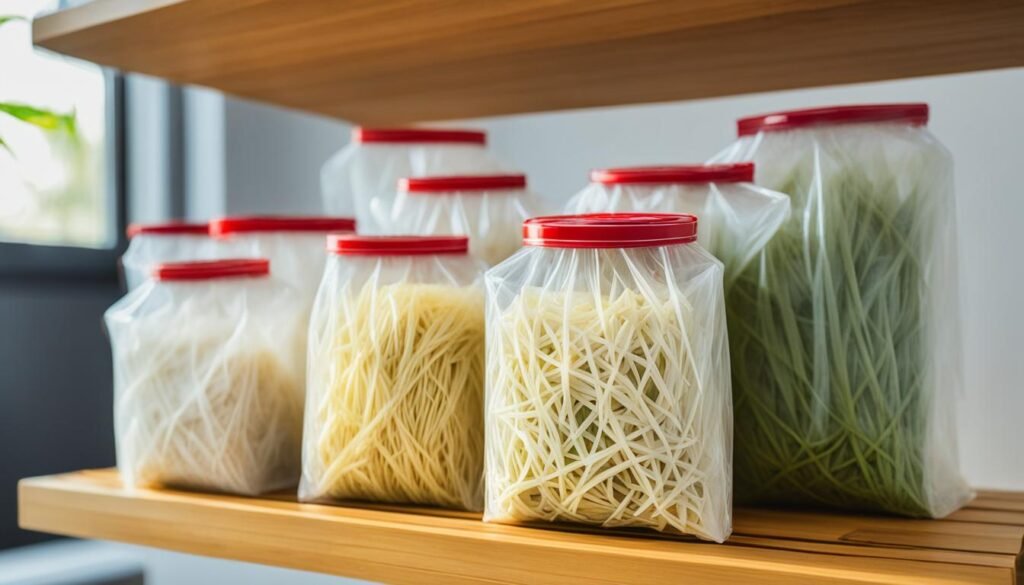 rice noodle storage