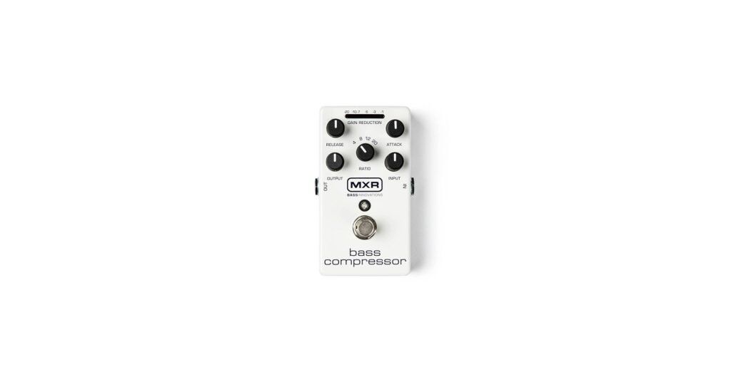 MXR M87 Bass Compressor pedal with LED meter display