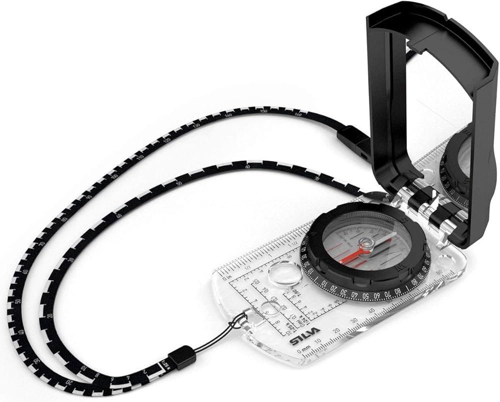 Silva Ranger 2.0 hiking compass with mirror and clear baseplate