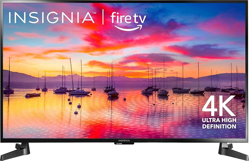 INSIGNIA Fire TV installed inside RV bedroom area, budget-friendly option among the best TVs for RVs