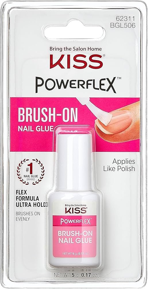 KISS nail glue bottle with precision tip for applying press-on nails at home